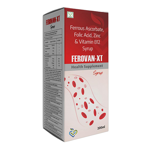 200ml Ferrous Ascorbate Folic Acid Zinc And Vitamin B12 Syrup