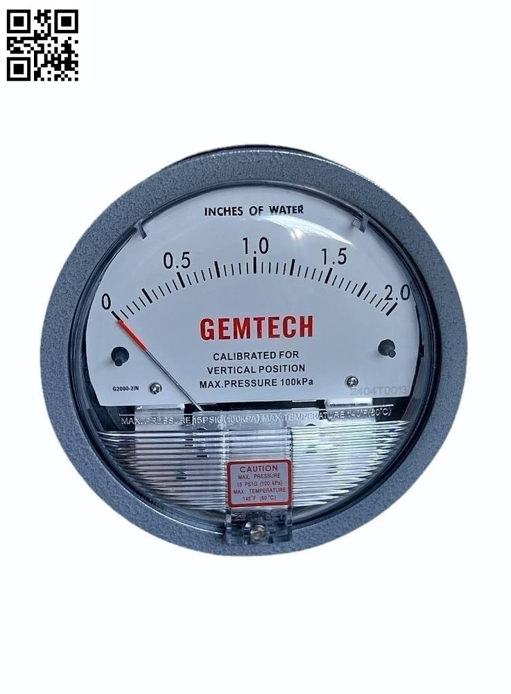 GEMTECH Differential Pressure Gauge From Bhiwandi Maharashtra