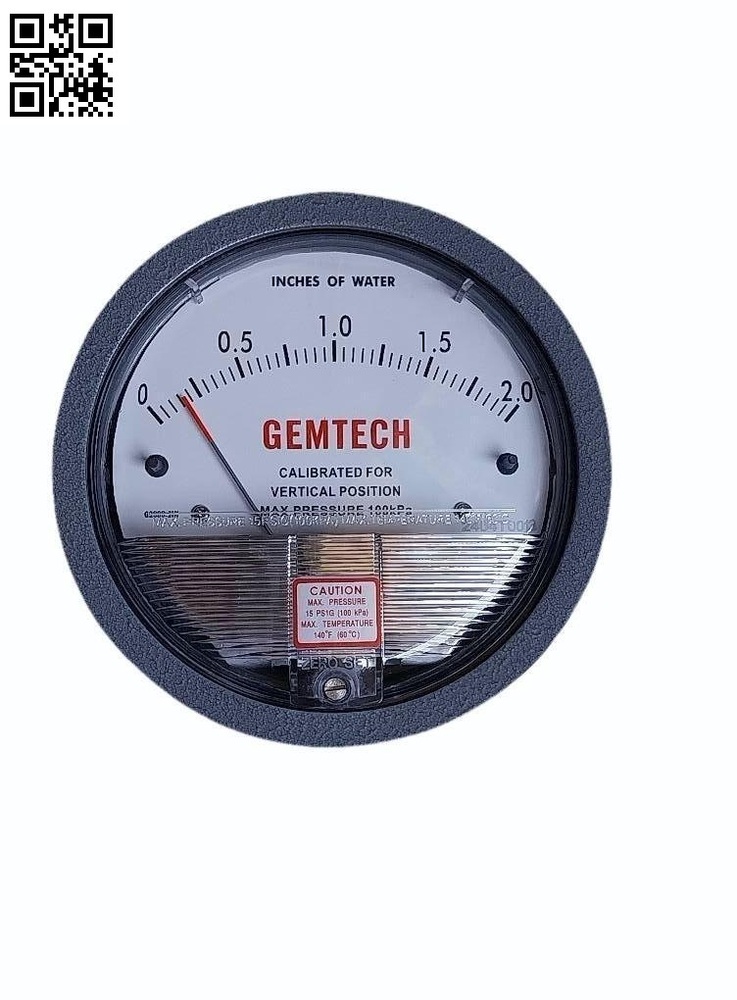 GEMTECH Differential Pressure Gauge From Chandigarh India