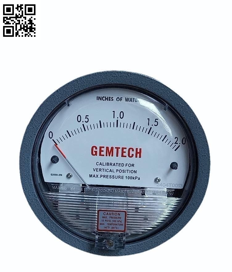 GEMTECH Differential Pressure Gauge From Guwahati Assam