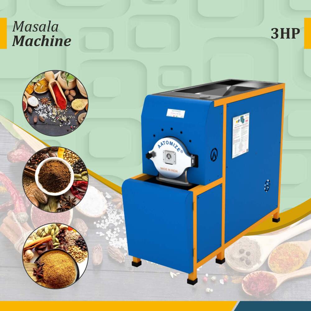 Aatomize 3hp Masala Grinding Machine Without Cyclone Double Chamber