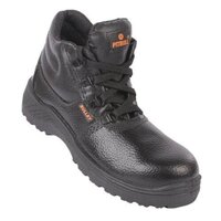 High Ankle Pvc Safety Shoes- Bullet - Color: Black