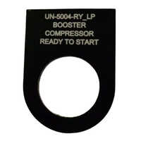 Black Polycarbonate Safety Sticker - Pattern: Printed