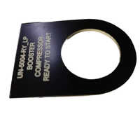 Black Polycarbonate Safety Sticker