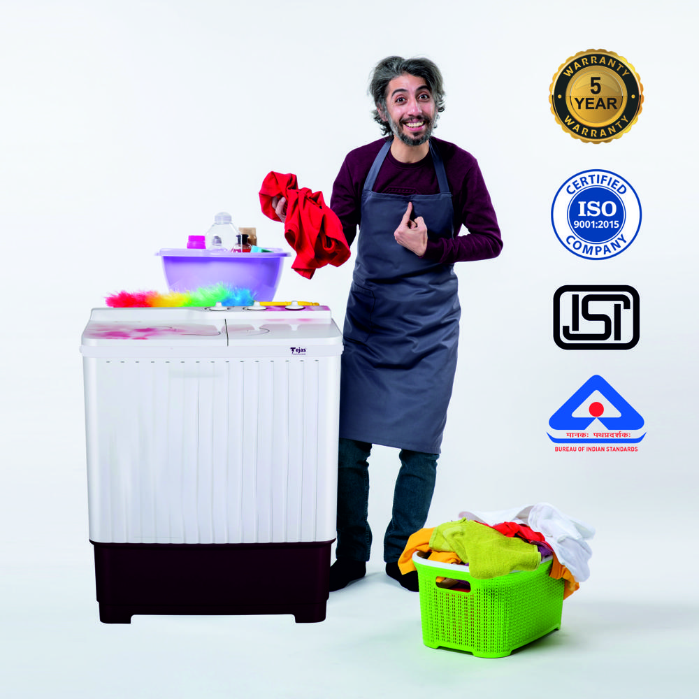 14 KG Semi-Automatic Washing Machine - Toughened Glass