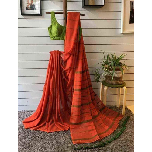 केश कॉटन हैंडलूम साड़ी