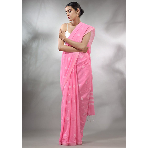 Jhilmil Cotton Saree  With BP