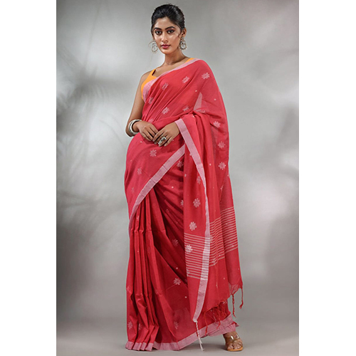 Jhilmil Cotton Saree  With BP