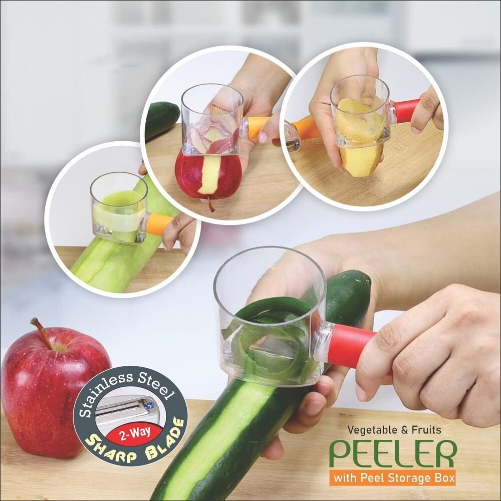 Vegetable Peeler With Container