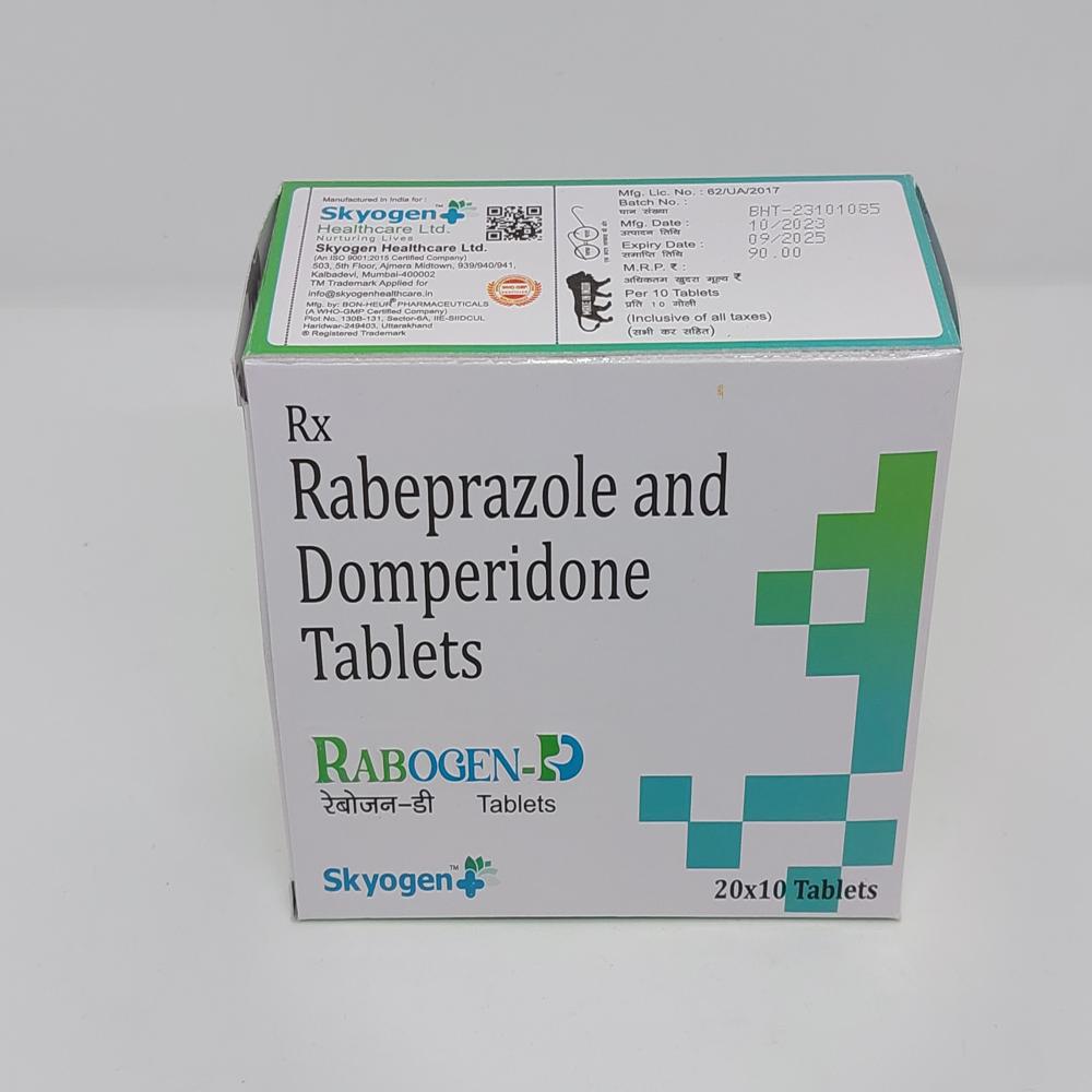 RABEPRAZOLE 20MG, DOMPERIDONE 10MG TABLET