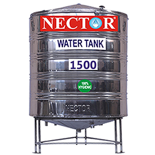 1500Ltr Standard Stainless Steel Water Tank