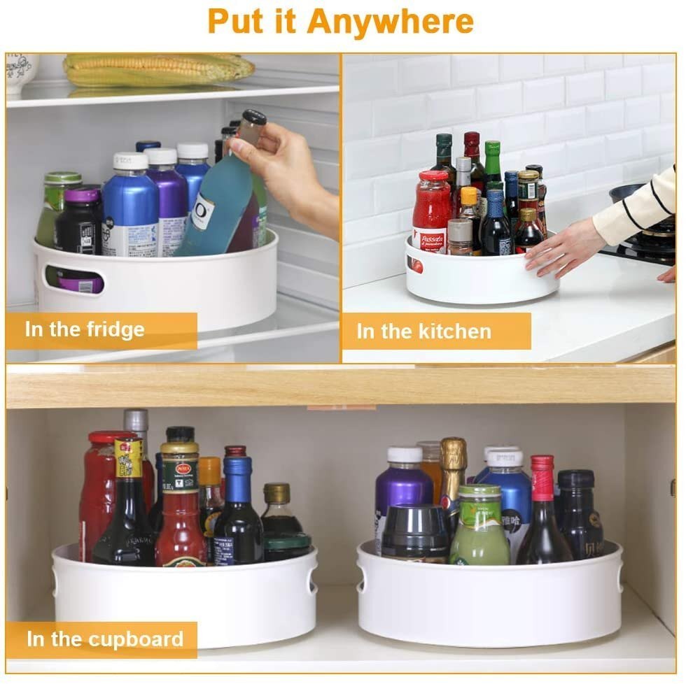 360 Rotating Kitchen Organizer Tray