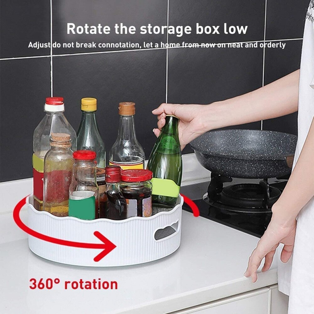 360 Rotating Kitchen Organizer Tray