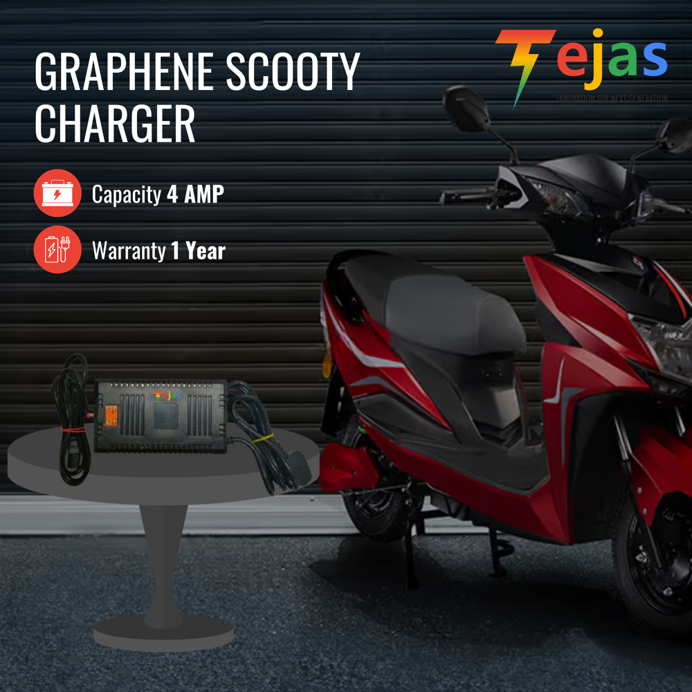 4A Lead-Graphene Battery Charger for Electric Scooters