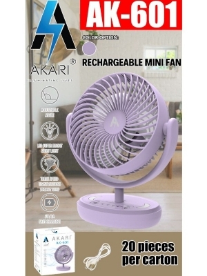 601 Rechargeable mini fan