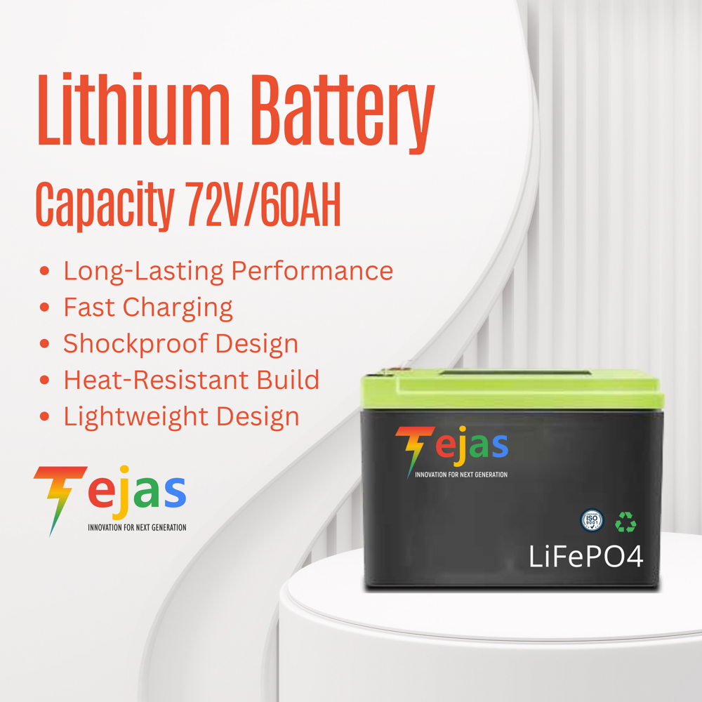 72V 40Ah LiFePO Battery Pack with Smart BMS