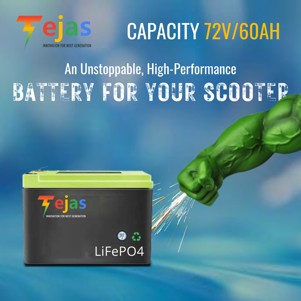 72V 40Ah LiFePO Battery Pack with Smart BMS
