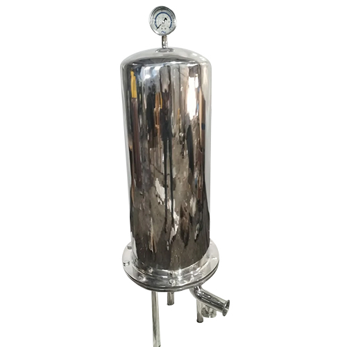 40 Inch Steel Micron Filter Housing - Color: Silver