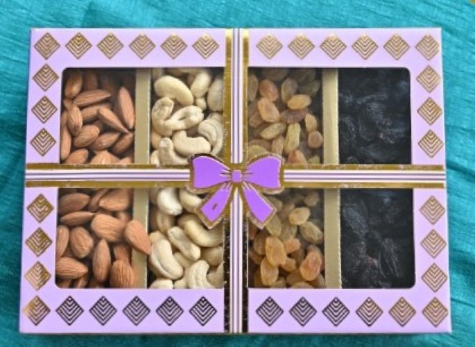 Customize Dry Fruits Gift Box - Color: As Per Product