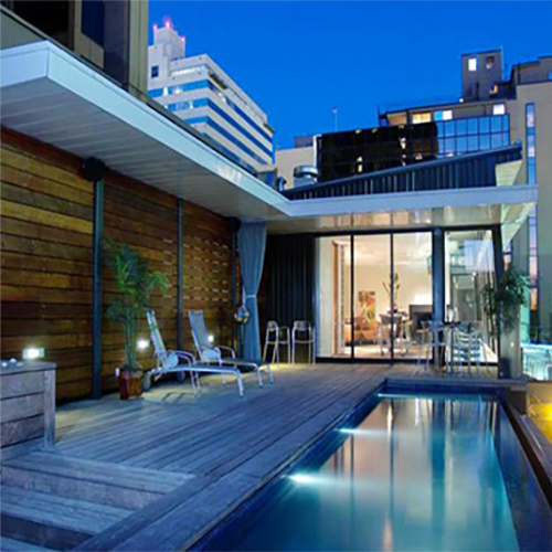 Rooftop Type Swimming Pool - Color: Blue