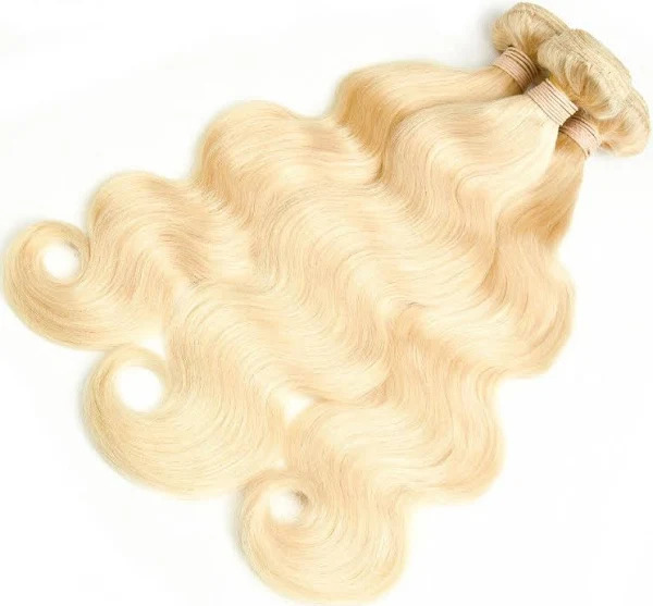 Russian Blonde 613 Body Wave Straight Deep Wave Weft Hair Bundles for Wig