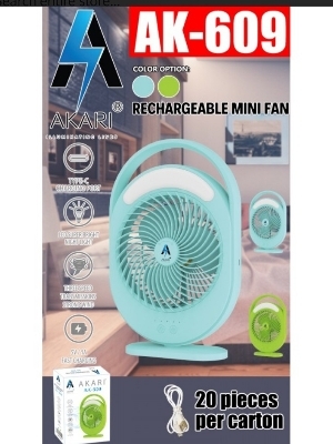 609 Rechargeable mini fan