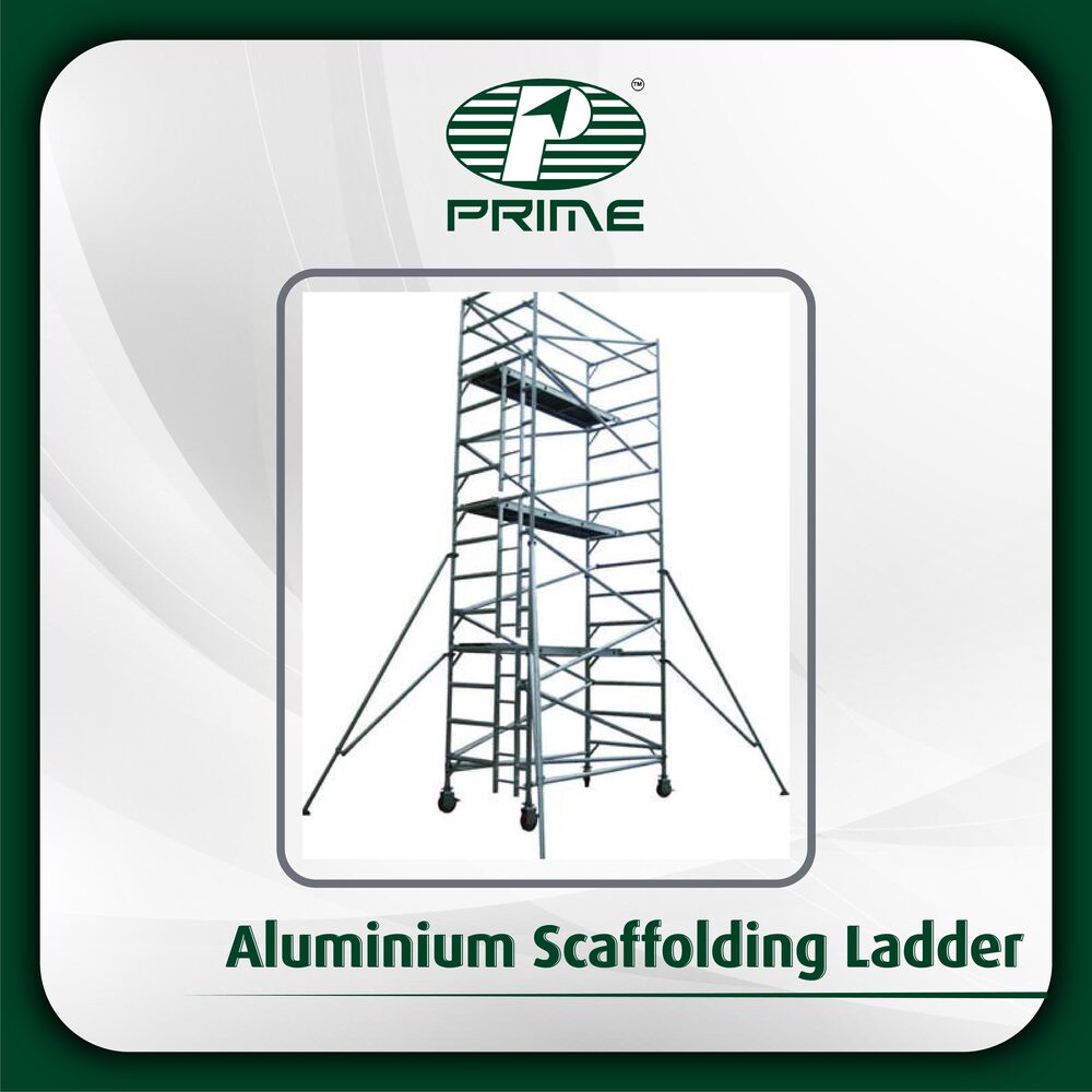 Aluminium Scaffolding Ladder - Lightweight Industrial Ladders, Slip-resistant Rungs & Rust-resistant Durability