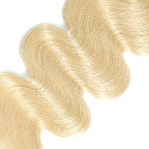 100% Unprocessed Virgin Hair Extensions 613 Blonde Color 18 20 22 Inch - Design: N/a