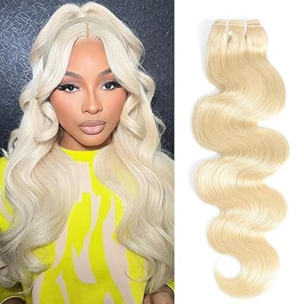 613 Bundles Blonde Human Hair Body Wave Style Silk Base Toppers for Women