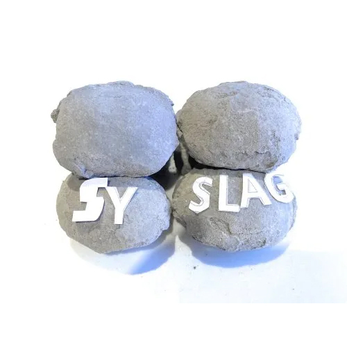 Slag Conditioner Briquetes - Hdpe Bag 25 Kg Grey Black Color | Applications: Aod Lrf Vod Ladle Furnace Standard Specific Gravity Neutral Refractory