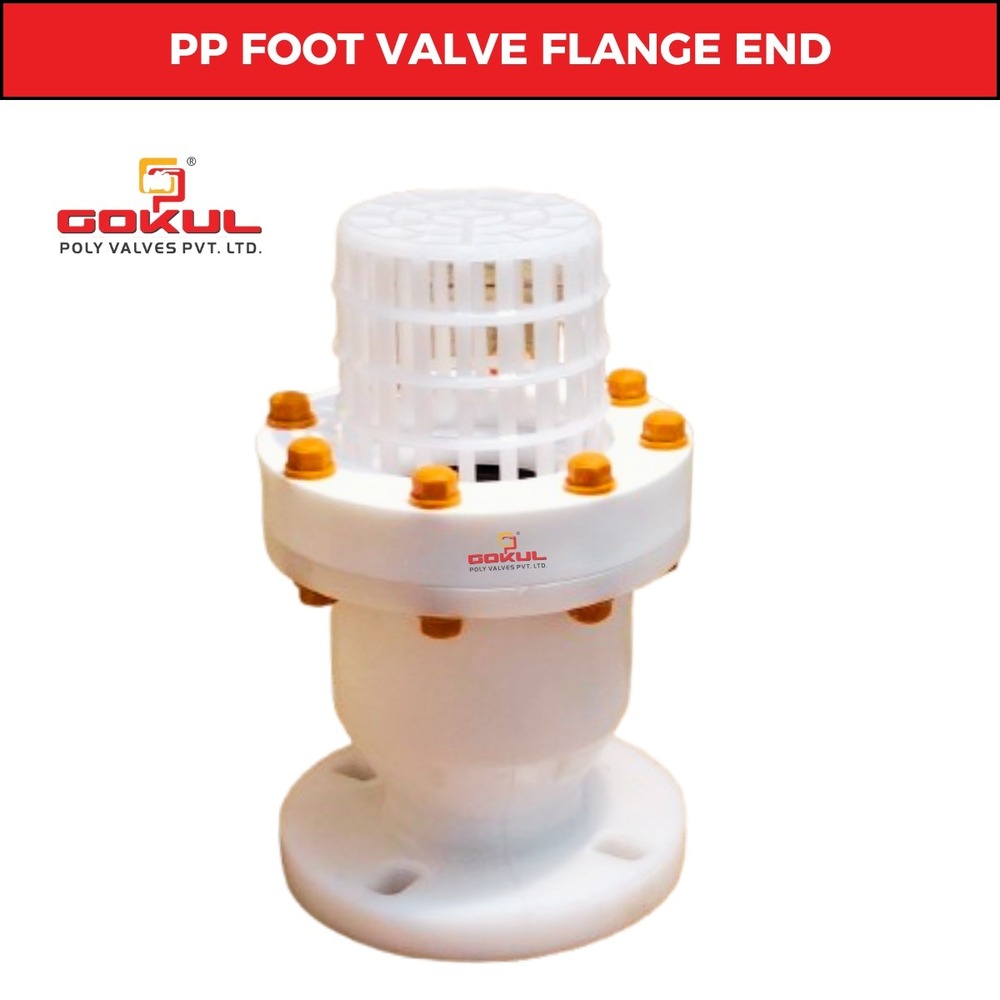 PP Foot Valve Screw End 4