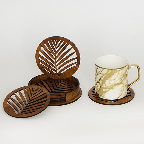 Tc-005 Tea Coasters - Color: Brown