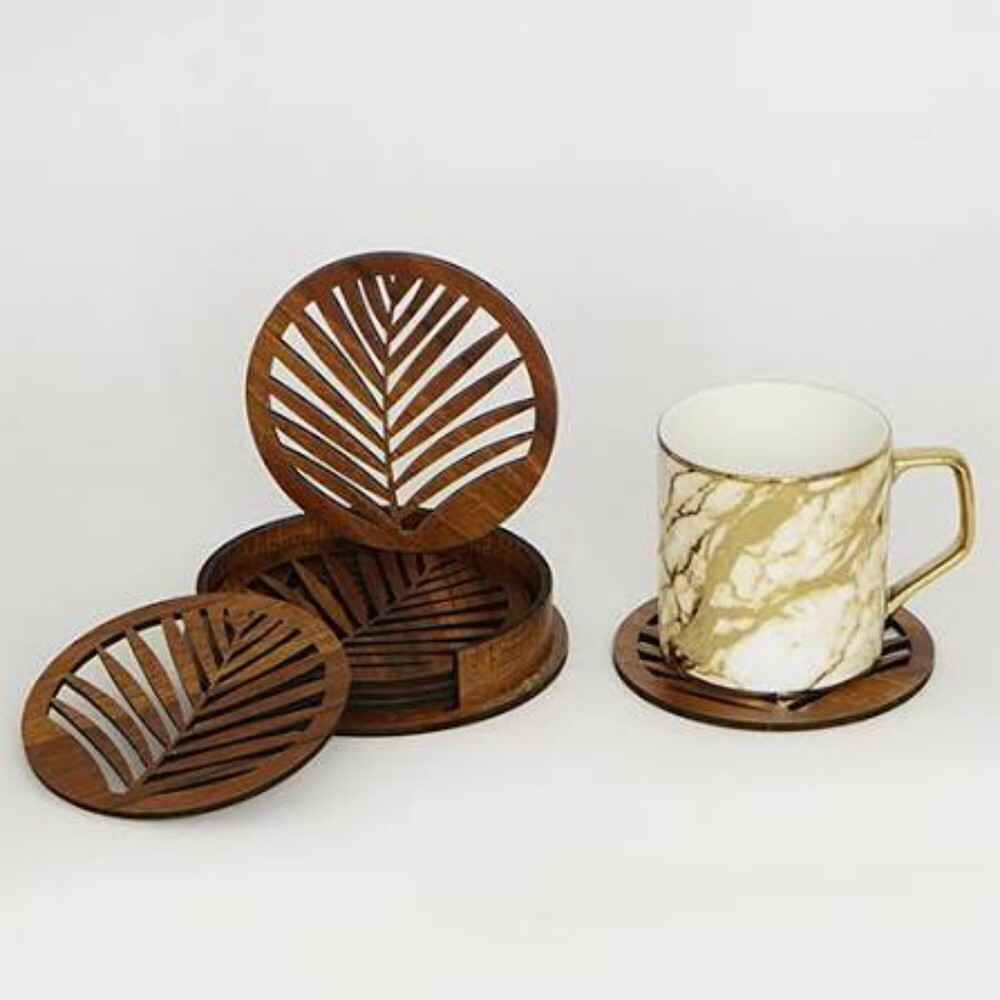 Tc-006 Tea Coasters - Color: Brown