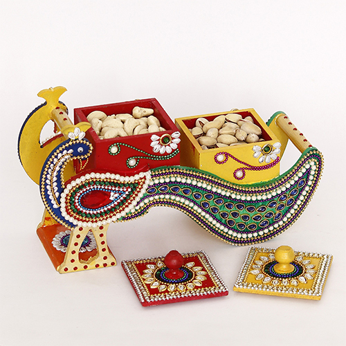 CA-DF004 Green Handmade Dry Fruit Box