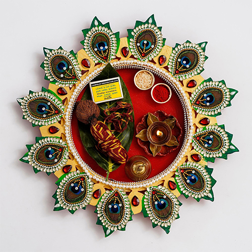 PT-Mor Phank Handmade Pooja Thali