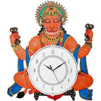 Hanuman Wooden Wall Clock