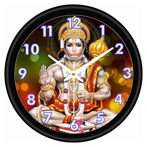 Hanuman Plastic Wall Clock
