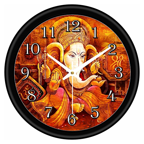 Ganesha Plastic Wall Clock