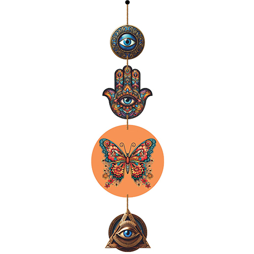 Orange Butterfly Wall Hangings
