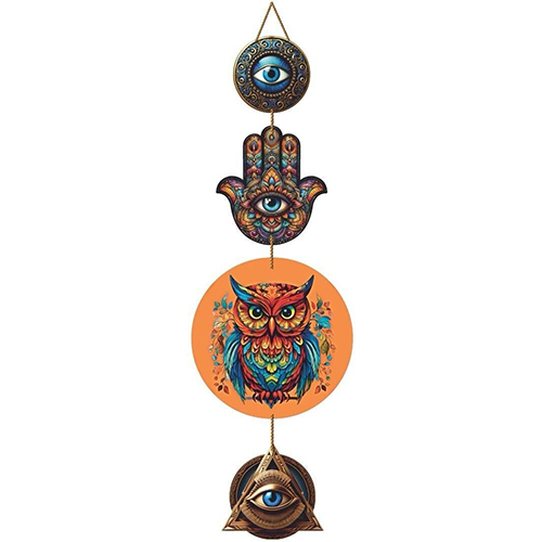 Orange Owl Wall Hangings
