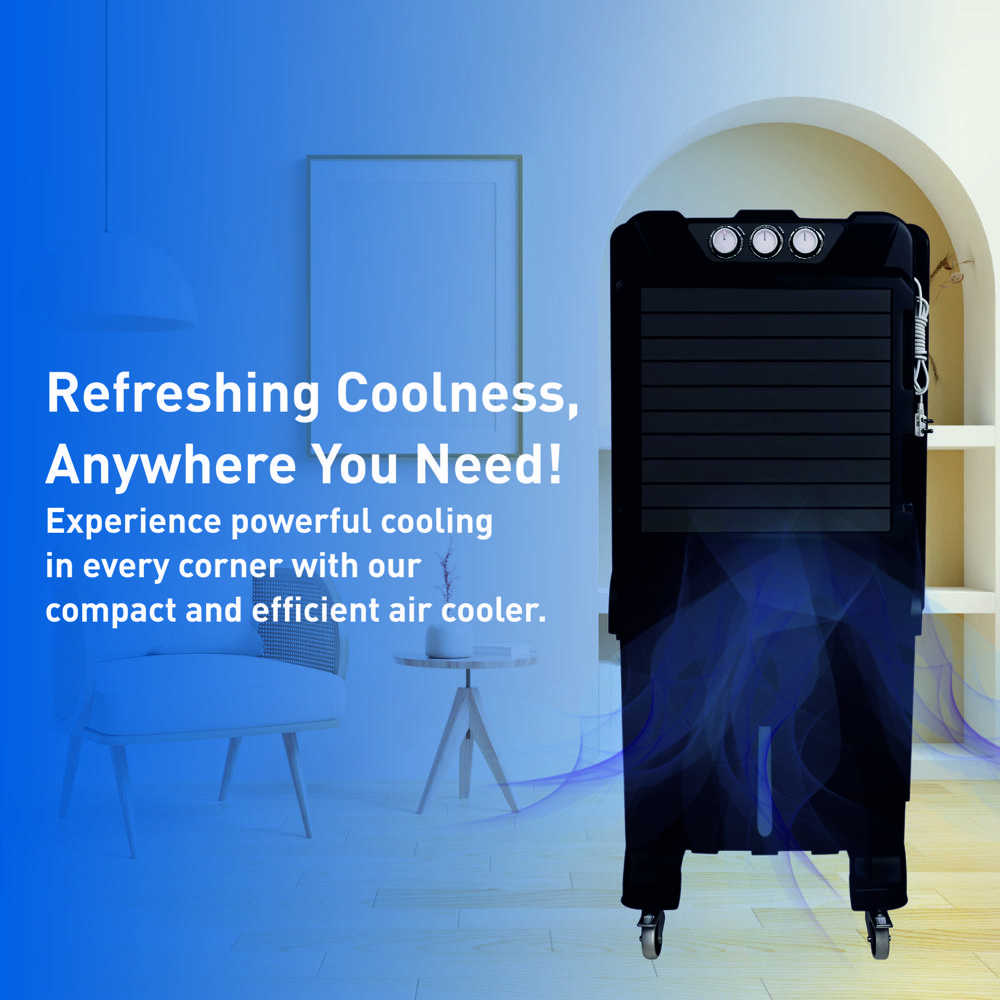 18. Ice Commercial 100 (100 Ltr) 23" X 17.5" X 50", 16", 118 Dia Fan - Material: Plastic