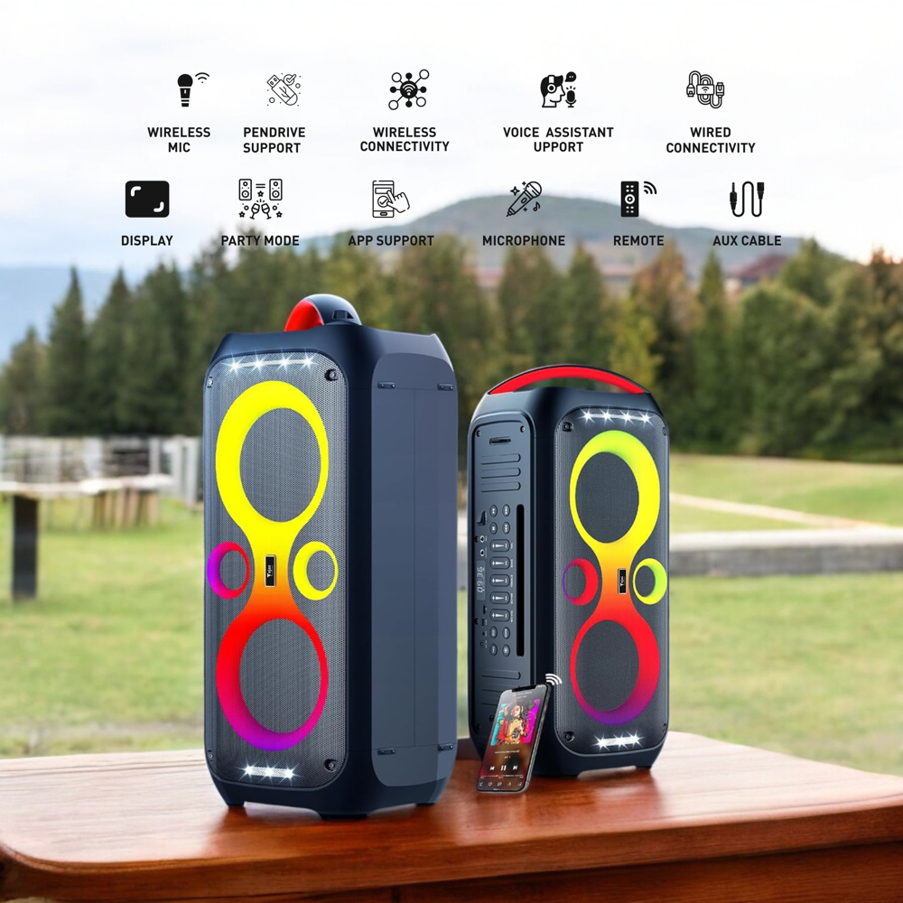 Tws Wireless Speaker Ss02 - 50 Watt - Color: Black