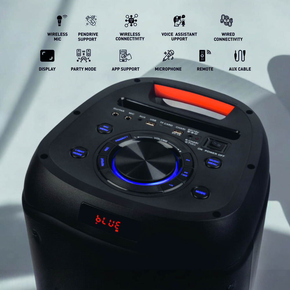 Tws Wireless Speaker Ss06 - 60 Watt - Color: Black