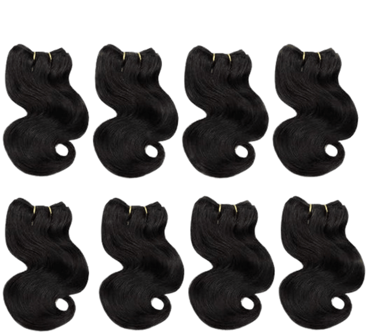 Body Wave Human Hair Bundles with Closure