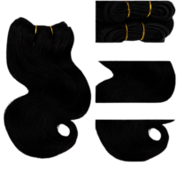 Body Wave Human Hair Bundles with Closure