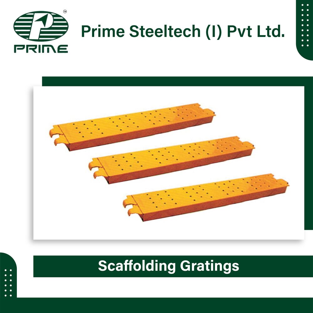 Scaffolding Planks - Aluminum & Steel, Hot Dip Galvanized Finish | High Load-bearing Capacity, Slip-resistant Surface, Versatile Applications