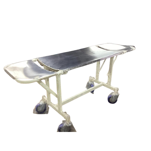 Patient Stretcher Trolley - Color: Silver
