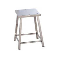 Stainless Steel Surgeon Stool - Color: Silver