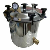 Single Drum Autoclave - Color: Silver