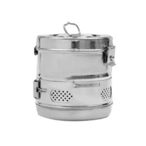 Stainless Steel Dressing Drum - Color: Silver